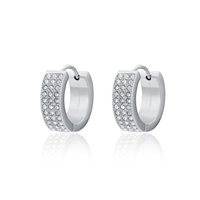 Earrings Brand Woman Elite in Steel Zirconia 09ER060